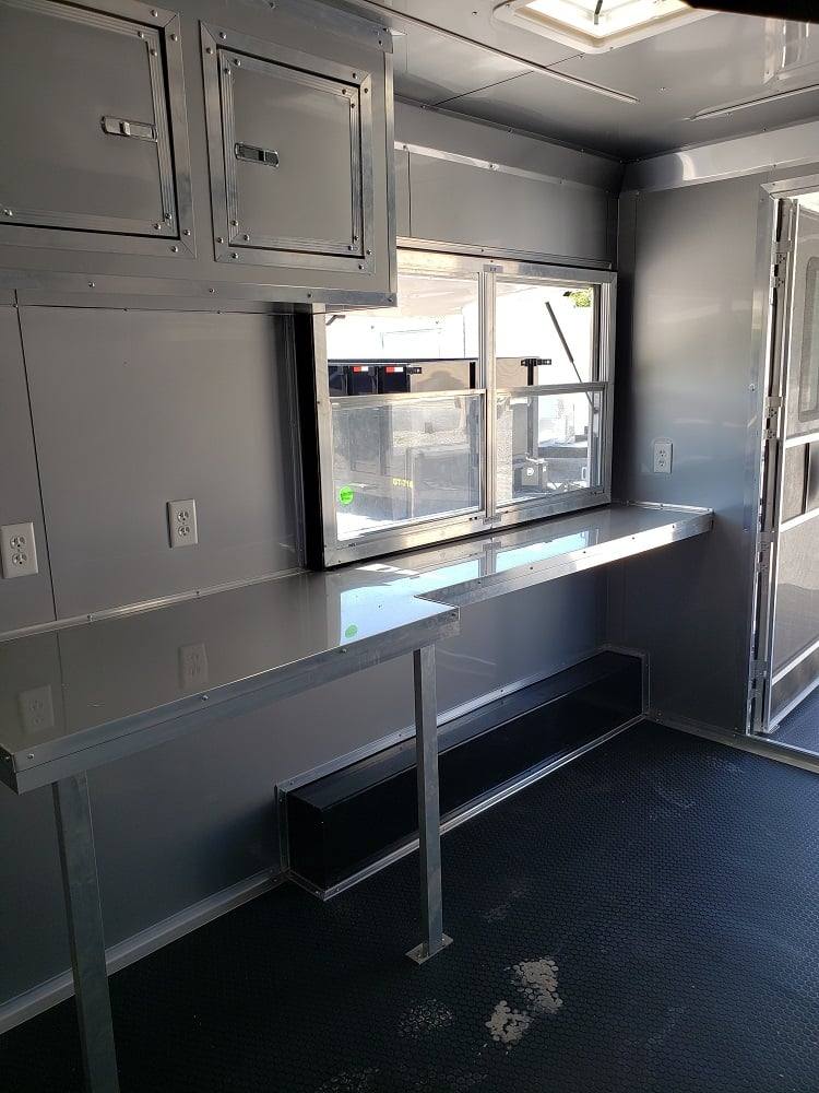 528-8.5-x-22-black-porch-style-concession-food-trailer-10.jpg 8.5' x 22' Black Porch Style Concession Food Trailer