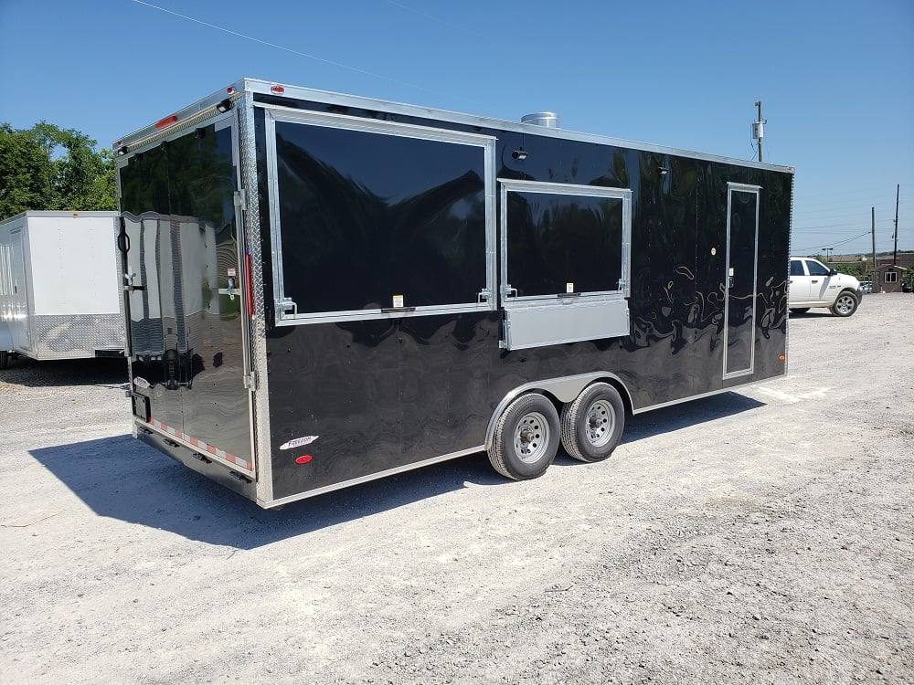 528-8.5-x-22-black-porch-style-concession-food-trailer-12.jpg 8.5' x 22' Black Porch Style Concession Food Trailer