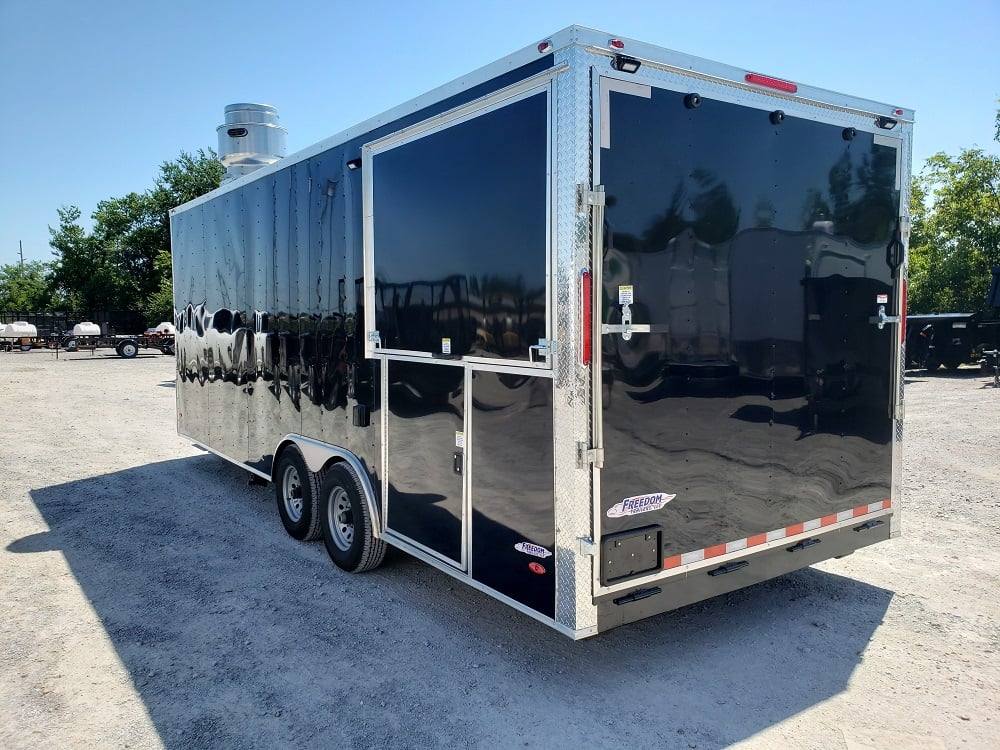 528-8.5-x-22-black-porch-style-concession-food-trailer-14.jpg 8.5' x 22' Black Porch Style Concession Food Trailer