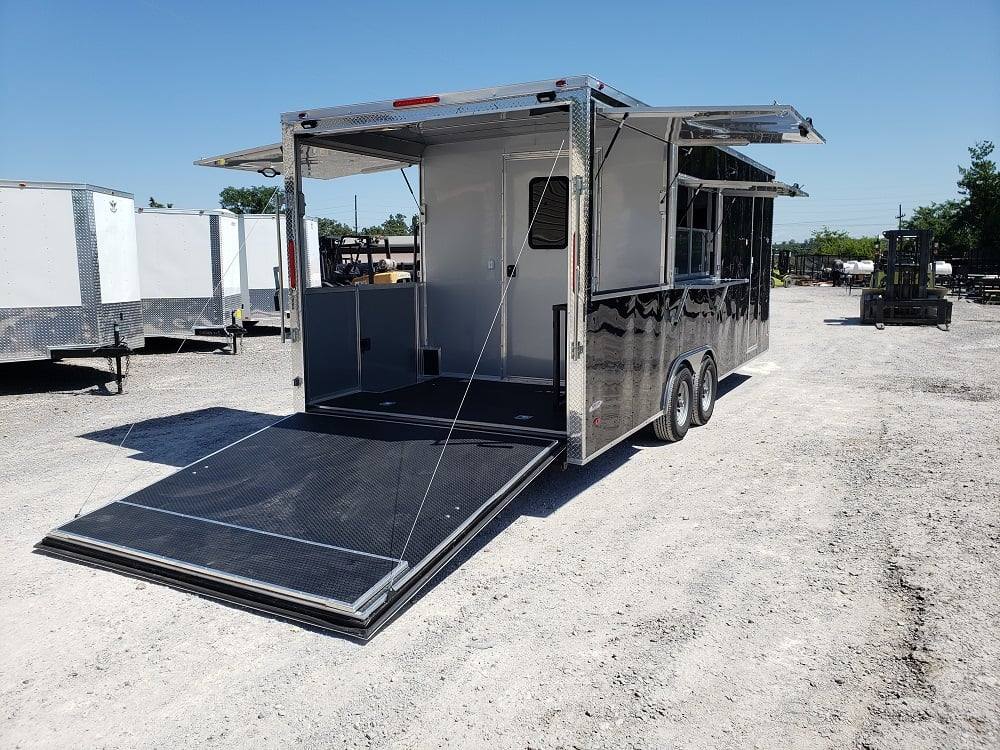 528-8.5-x-22-black-porch-style-concession-food-trailer-16.jpg 8.5' x 22' Black Porch Style Concession Food Trailer