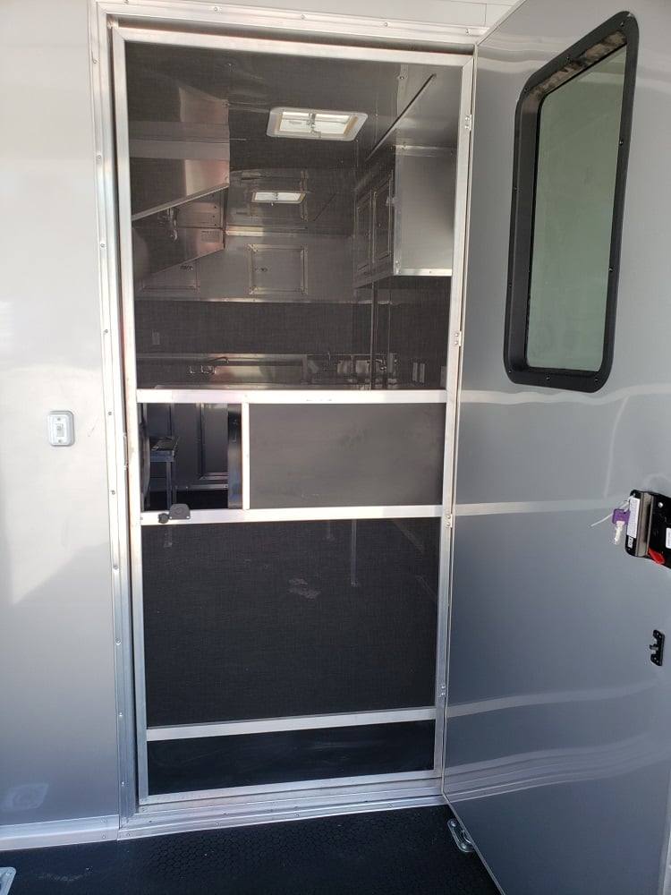 528-8.5-x-22-black-porch-style-concession-food-trailer-4.jpg 8.5' x 22' Black Porch Style Concession Food Trailer