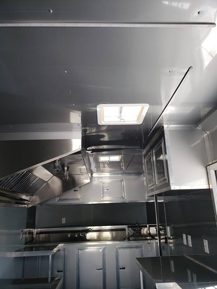 528-8.5-x-22-black-porch-style-concession-food-trailer-5.jpg 8.5' x 22' Black Porch Style Concession Food Trailer