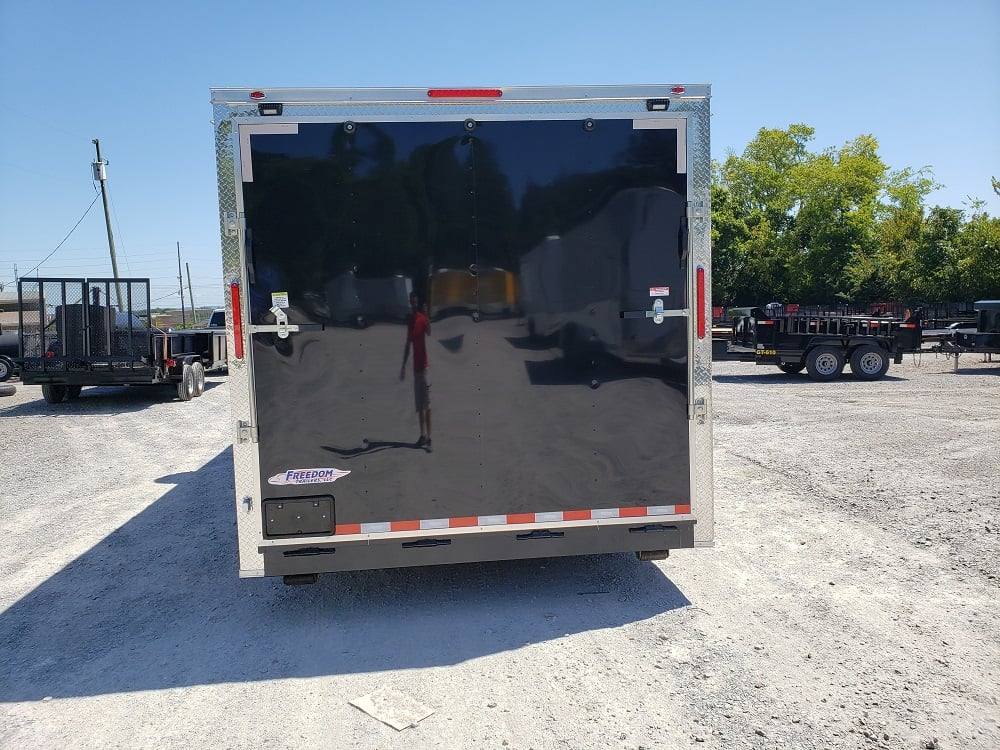 528-8.5-x-22-black-porch-style-concession-food-trailer-7.jpg 8.5' x 22' Black Porch Style Concession Food Trailer