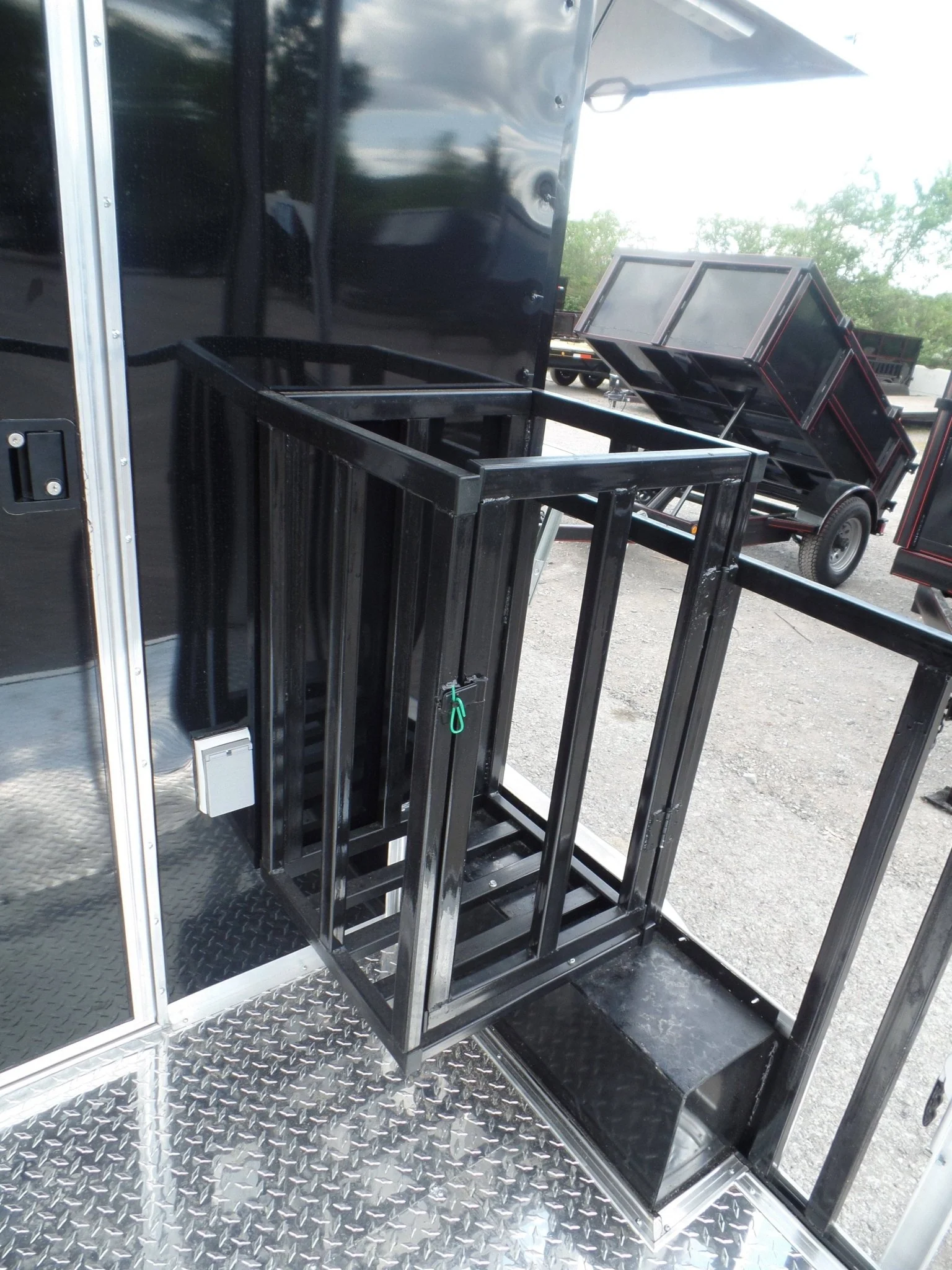 53-8.5-x-14-concession-bbq-food-trailer-black-event-catering-44.webp 8.5' x 14' Concession BBQ Food Trailer Black Event Catering