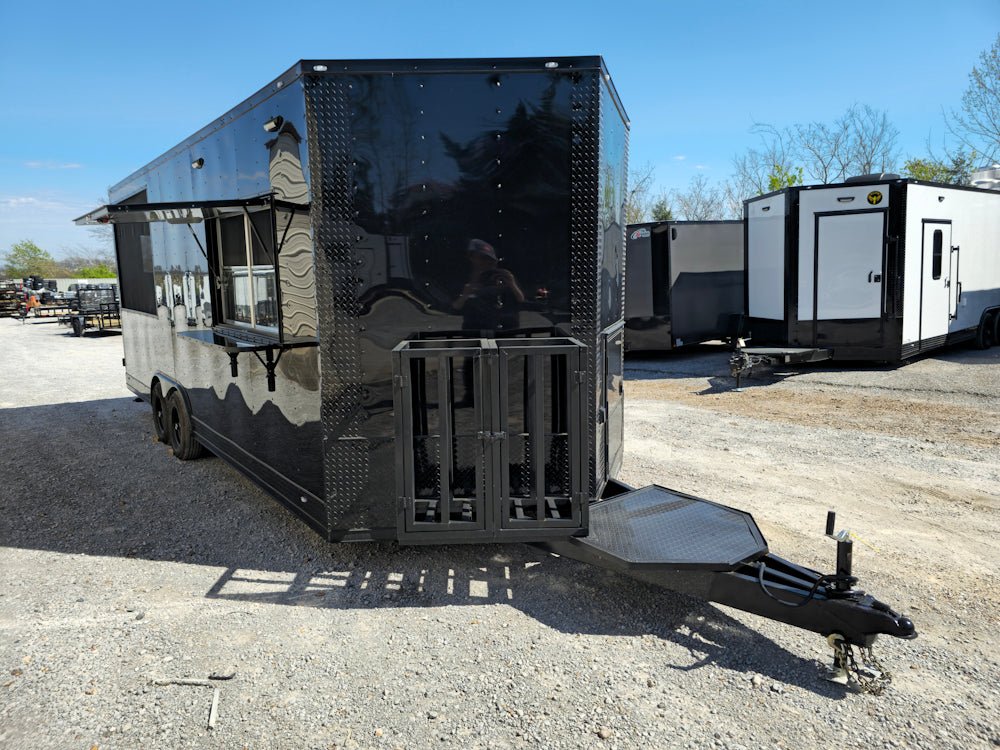 530-8.5-x-22-black-with-blackout-concession-trailer-bbq-event-catering-12.jpg 8.5' X 22' Black With Blackout Concession Trailer BBQ Event Catering