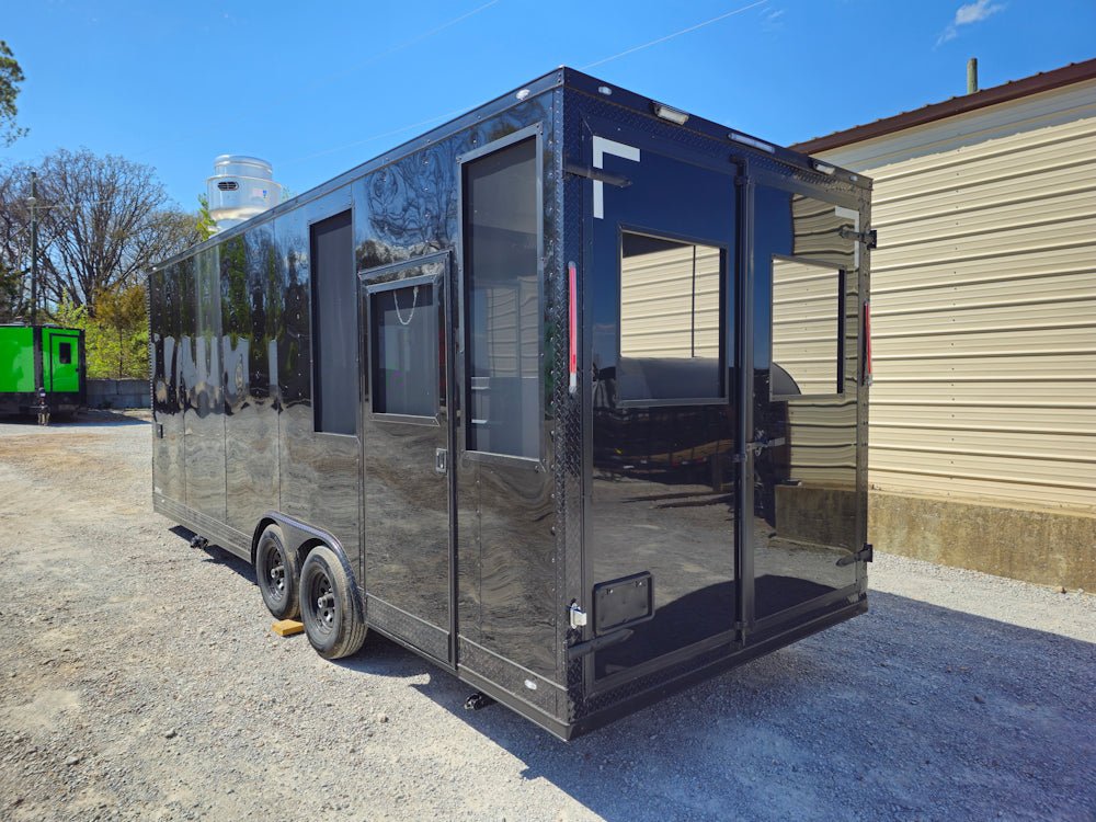 530-8.5-x-22-black-with-blackout-concession-trailer-bbq-event-catering-6.jpg 8.5' X 22' Black With Blackout Concession Trailer BBQ Event Catering