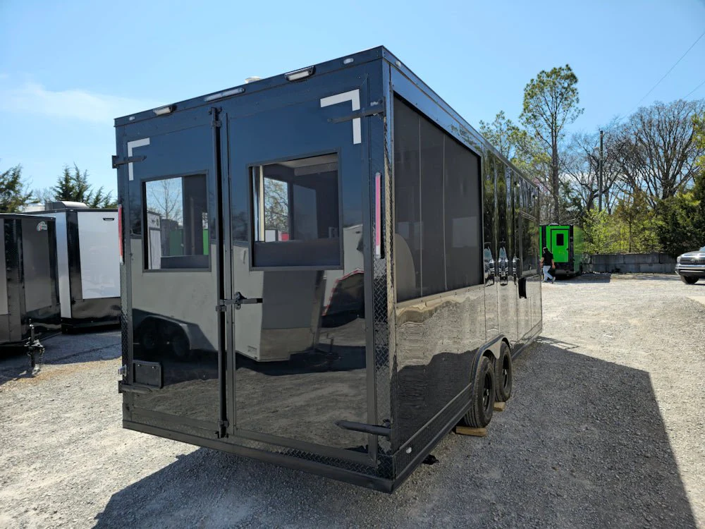 530-8.5-x-22-black-with-blackout-concession-trailer-bbq-event-catering-9.webp 8.5' X 22' Black With Blackout Concession Trailer BBQ Event Catering