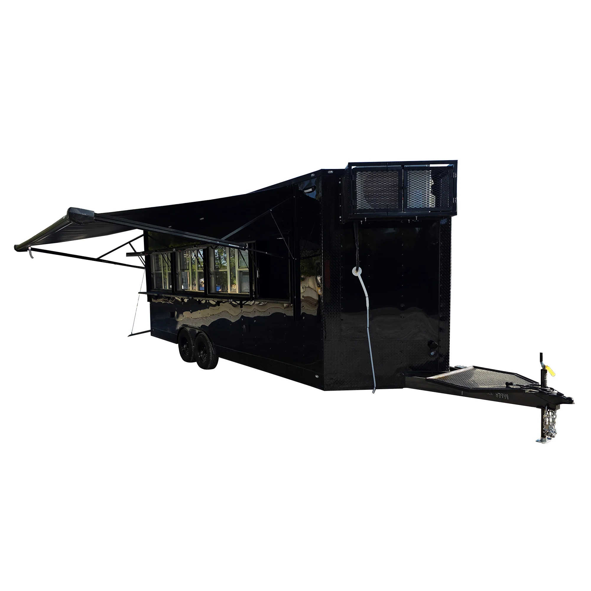531-8.5-x-22-black-with-blackout-trim-concession-trailer-event-catering-1.webp 8.5' X 22' Black With Blackout Trim Concession Trailer Event Catering