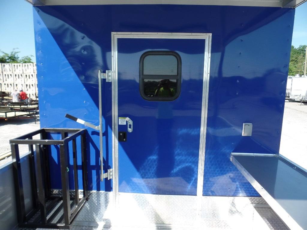 532-8.5-x-22-blue-bbq-concession-food-event-catering-trailer-21.jpg 8.5' x 22' Blue BBQ Concession Food Event Catering Trailer