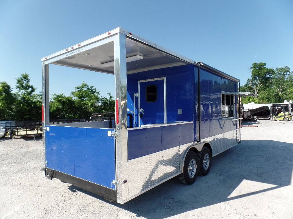532-8.5-x-22-blue-bbq-concession-food-event-catering-trailer-32.jpg 8.5' x 22' Blue BBQ Concession Food Event Catering Trailer