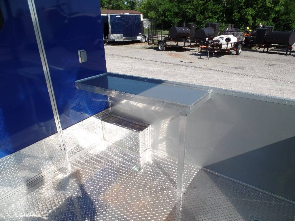 532-8.5-x-22-blue-bbq-concession-food-event-catering-trailer-4.jpg 8.5' x 22' Blue BBQ Concession Food Event Catering Trailer