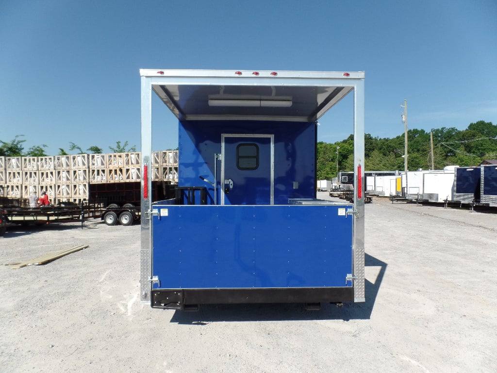532-8.5-x-22-blue-bbq-concession-food-event-catering-trailer-9.jpg 8.5' x 22' Blue BBQ Concession Food Event Catering Trailer
