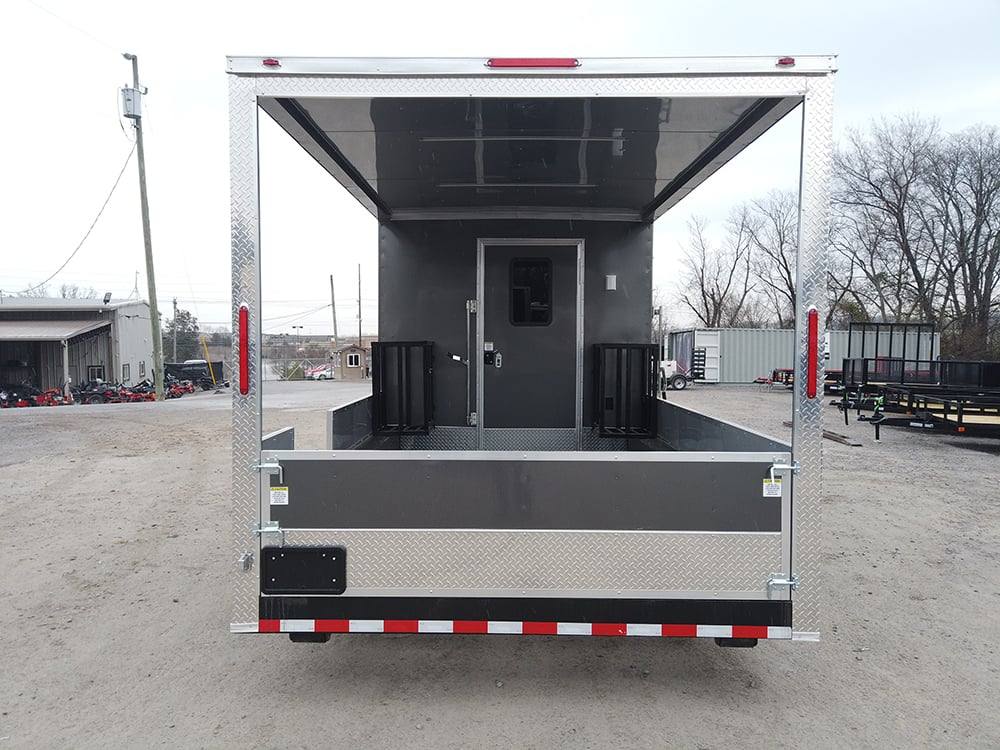 533-8.5-x-22-charcoal-grey-bbq-porch-concession-food-trailer-10.jpg 8.5' x 22' Charcoal Grey BBQ Porch Concession Food Trailer