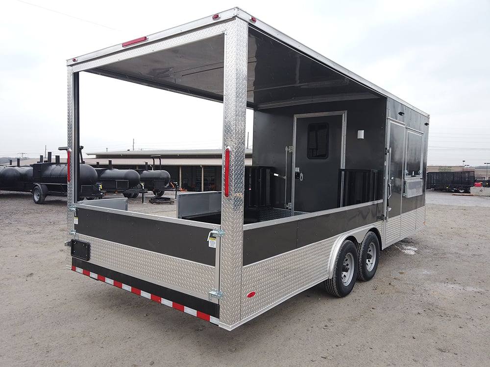 533-8.5-x-22-charcoal-grey-bbq-porch-concession-food-trailer-13.jpg 8.5' x 22' Charcoal Grey BBQ Porch Concession Food Trailer