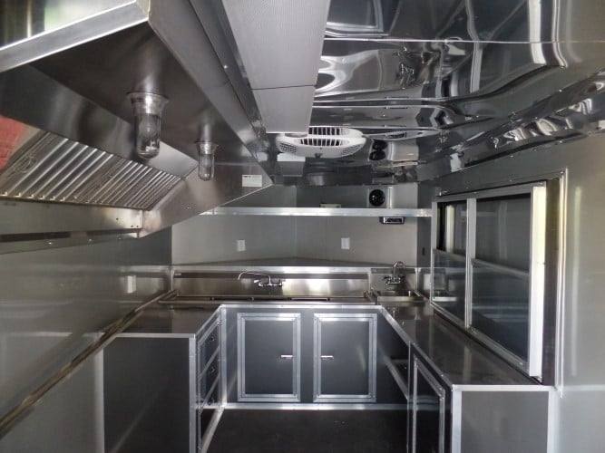 534-8.5-x-22-charcoal-grey-concession-bbq-food-trailer-event-catering-13.jpg 8.5' x 22' Charcoal Grey Concession BBQ Food Trailer Event Catering