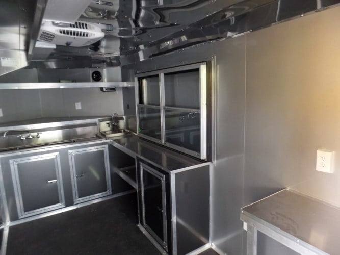 534-8.5-x-22-charcoal-grey-concession-bbq-food-trailer-event-catering-16.jpg 8.5' x 22' Charcoal Grey Concession BBQ Food Trailer Event Catering