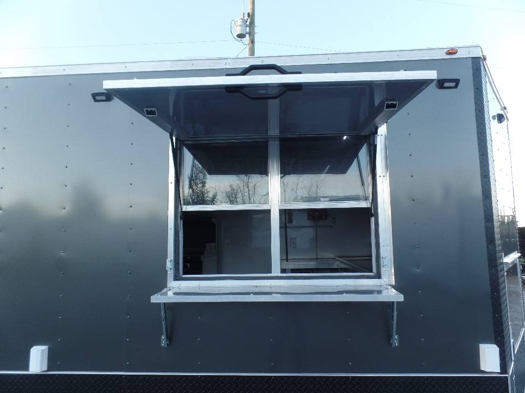 535-8.5-x-22-charcoal-grey-porch-style-concession-food-trailer-with-appliances-12.jpg 8.5' x 22' Charcoal Grey Porch Style Concession Food Trailer With Appliances