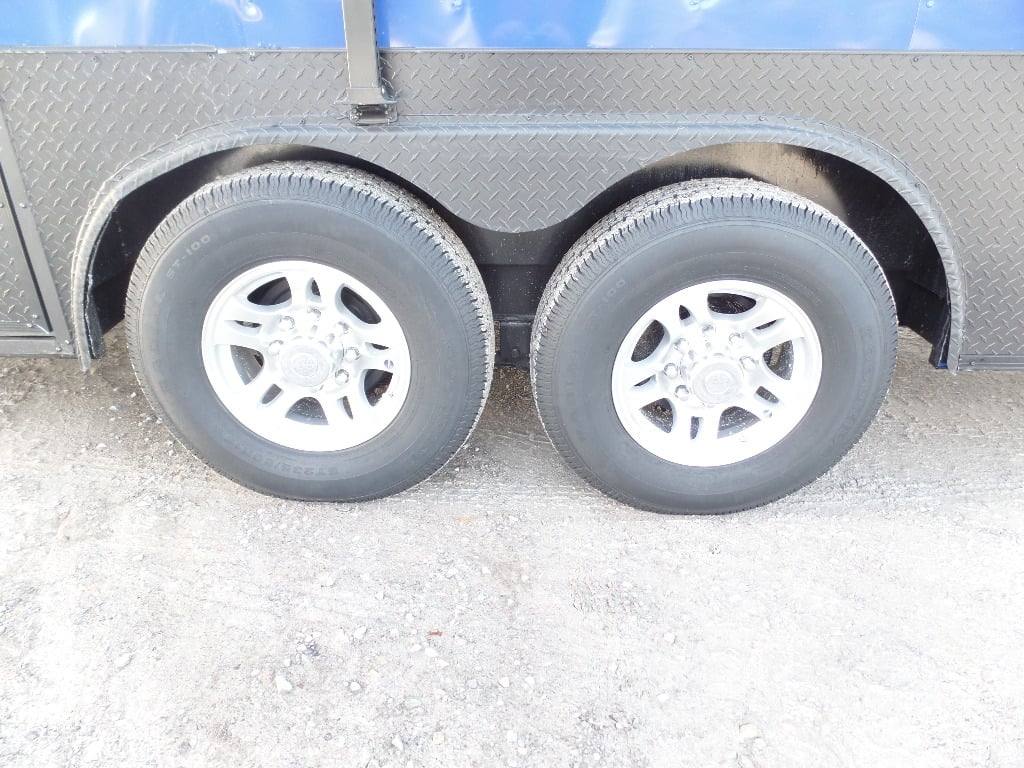538-8.5-x-22-cobalt-blue-bbq-porch-concession-food-trailer-15.jpg 8.5' x 22' Cobalt Blue BBQ Porch Concession Food Trailer
