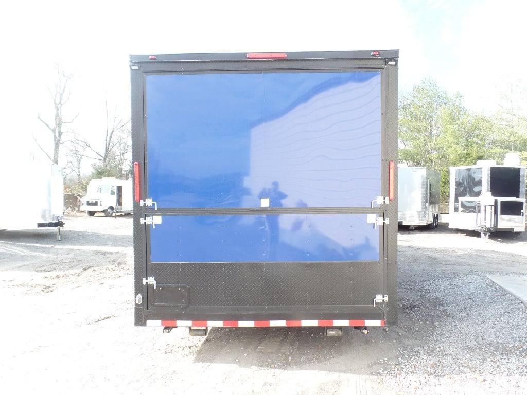 538-8.5-x-22-cobalt-blue-bbq-porch-concession-food-trailer-20.jpg 8.5' x 22' Cobalt Blue BBQ Porch Concession Food Trailer