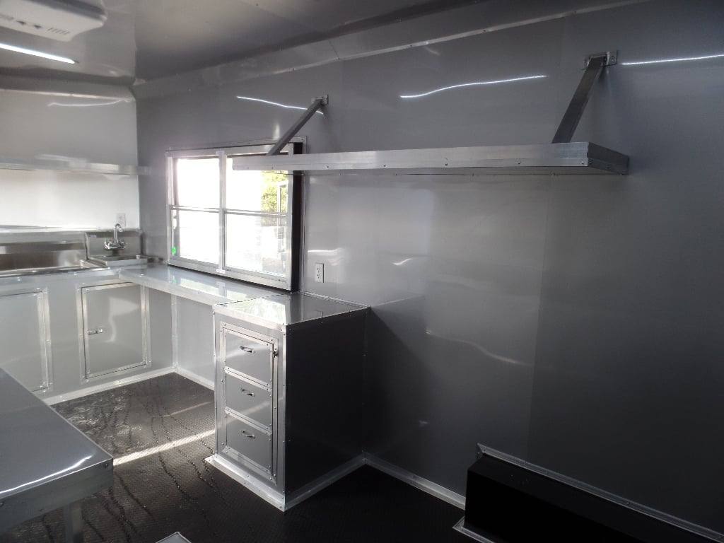 538-8.5-x-22-cobalt-blue-bbq-porch-concession-food-trailer-9.jpg 8.5' x 22' Cobalt Blue BBQ Porch Concession Food Trailer
