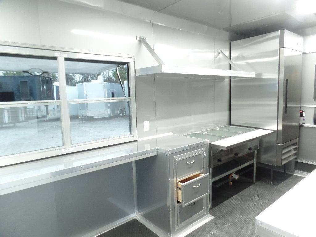 539-8.5-x-22-cobalt-blue-bbq-porch-concession-food-trailer-with-appliances-10.jpg 8.5' x 22' Cobalt Blue BBQ Porch Concession Food Trailer With Appliances