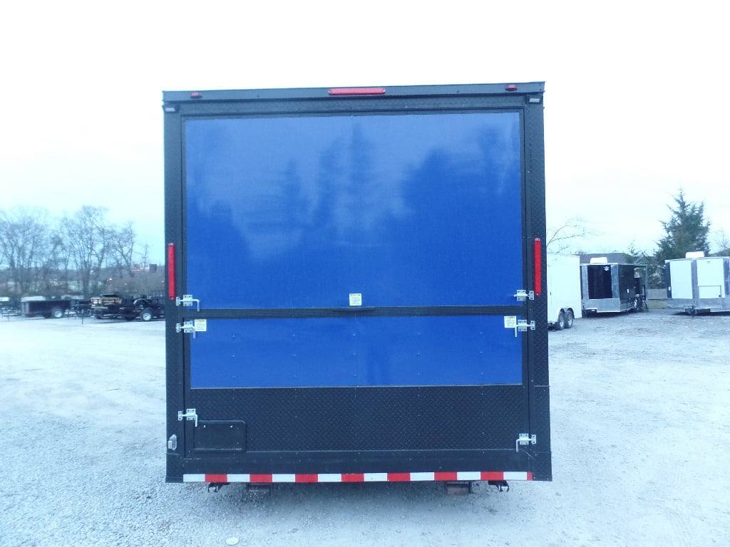 539-8.5-x-22-cobalt-blue-bbq-porch-concession-food-trailer-with-appliances-19.jpg 8.5' x 22' Cobalt Blue BBQ Porch Concession Food Trailer With Appliances