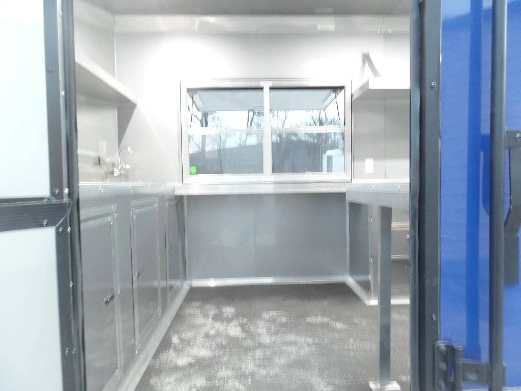 539-8.5-x-22-cobalt-blue-bbq-porch-concession-food-trailer-with-appliances-5.webp 8.5' x 22' Cobalt Blue BBQ Porch Concession Food Trailer With Appliances