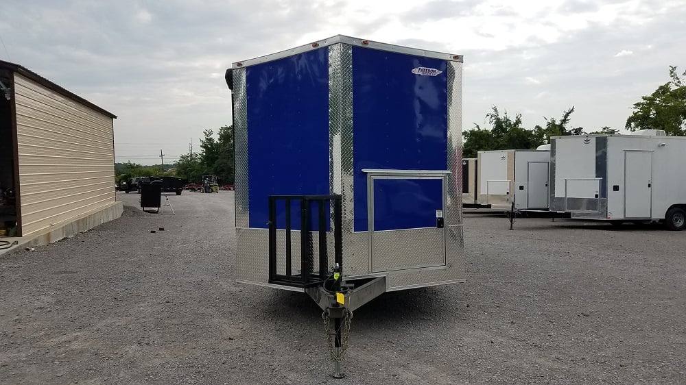 540-8.5-x-22-cobalt-blue-bbq-porch-concession-food-trailer-with-appliances-16.jpg 8.5' x 22' Cobalt Blue BBQ Porch Concession Food Trailer With Appliances