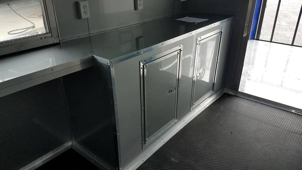 540-8.5-x-22-cobalt-blue-bbq-porch-concession-food-trailer-with-appliances-9.jpg 8.5' x 22' Cobalt Blue BBQ Porch Concession Food Trailer With Appliances
