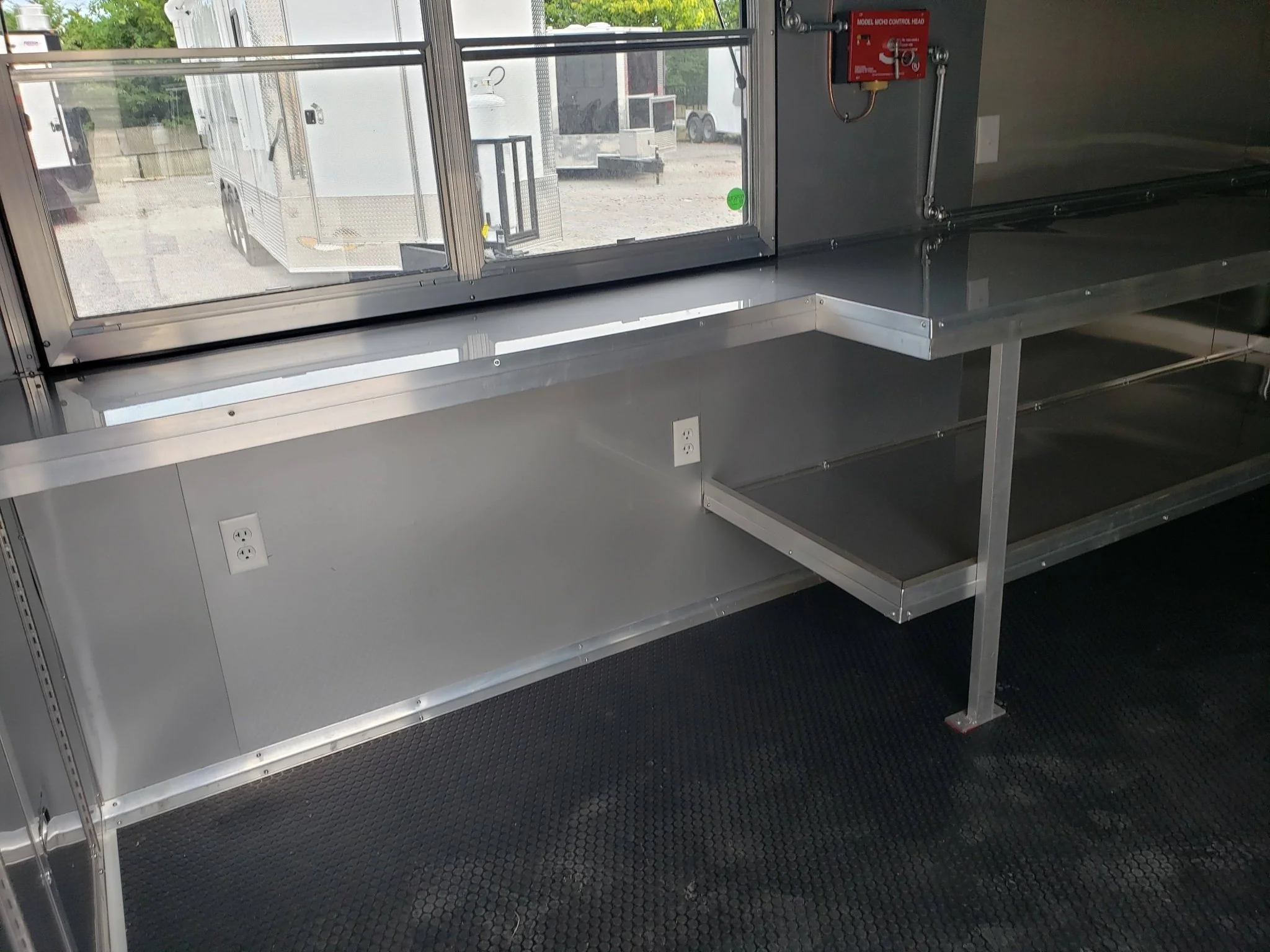 542-8.5-x-22-cobalt-blue-concession-food-trailer-with-restroom-and-appliances-10.webp 8.5' x 22' Cobalt Blue Concession Food Trailer with Restroom and Appliances
