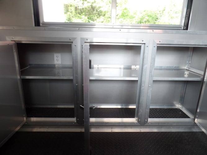 8.5' x 22' Concession BBQ Food Red Event Catering Trailer