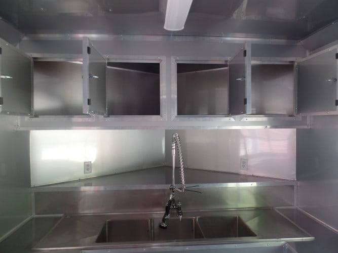 8.5' x 22' Concession BBQ Food Red Event Catering Trailer