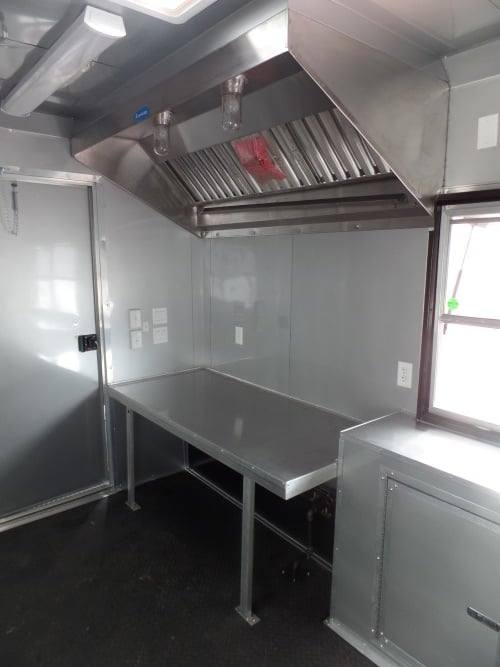 8.5' x 22' Concession BBQ Food Red Event Catering Trailer