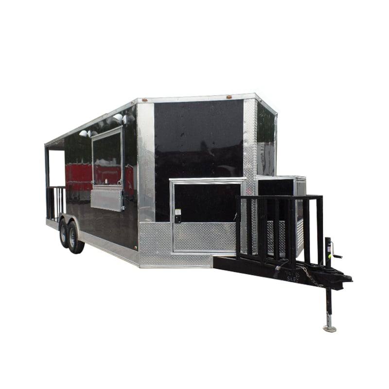 545-8.5-x-22-concession-bbq-food-trailer-black-event-catering-1.jpg 8.5' x 22' Concession BBQ Food Trailer Black Event Catering
