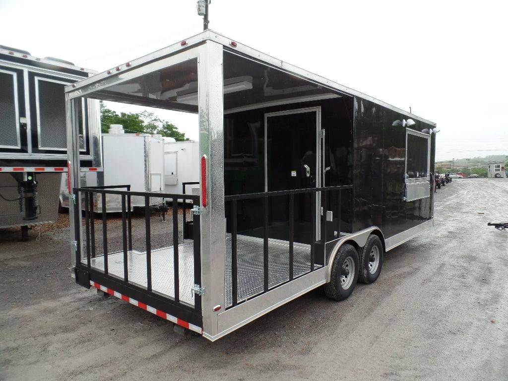 545-8.5-x-22-concession-bbq-food-trailer-black-event-catering-21.jpg 8.5' x 22' Concession BBQ Food Trailer Black Event Catering