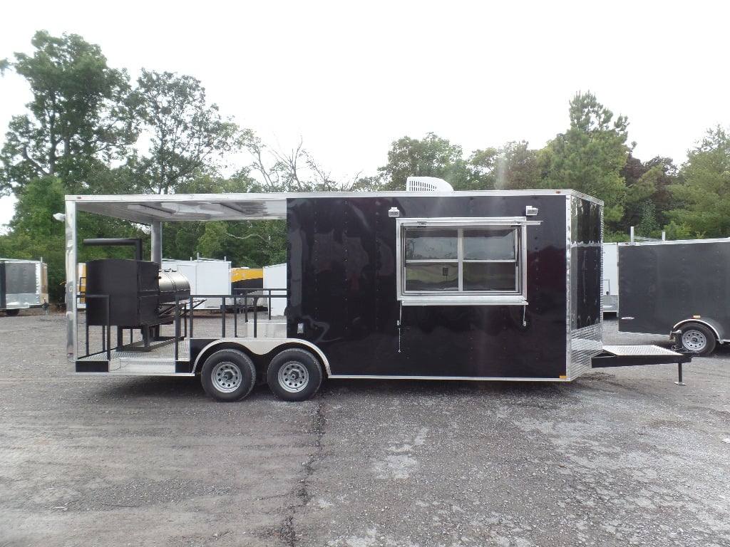 546-8.5-x-22-concession-bbq-food-trailer-black-with-appliances-10.jpg 8.5' x 22' Concession BBQ Food Trailer Black With Appliances