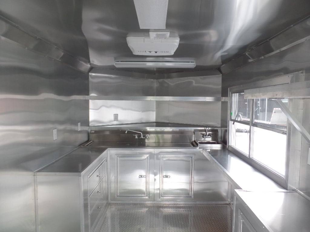 546-8.5-x-22-concession-bbq-food-trailer-black-with-appliances-12.jpg 8.5' x 22' Concession BBQ Food Trailer Black With Appliances