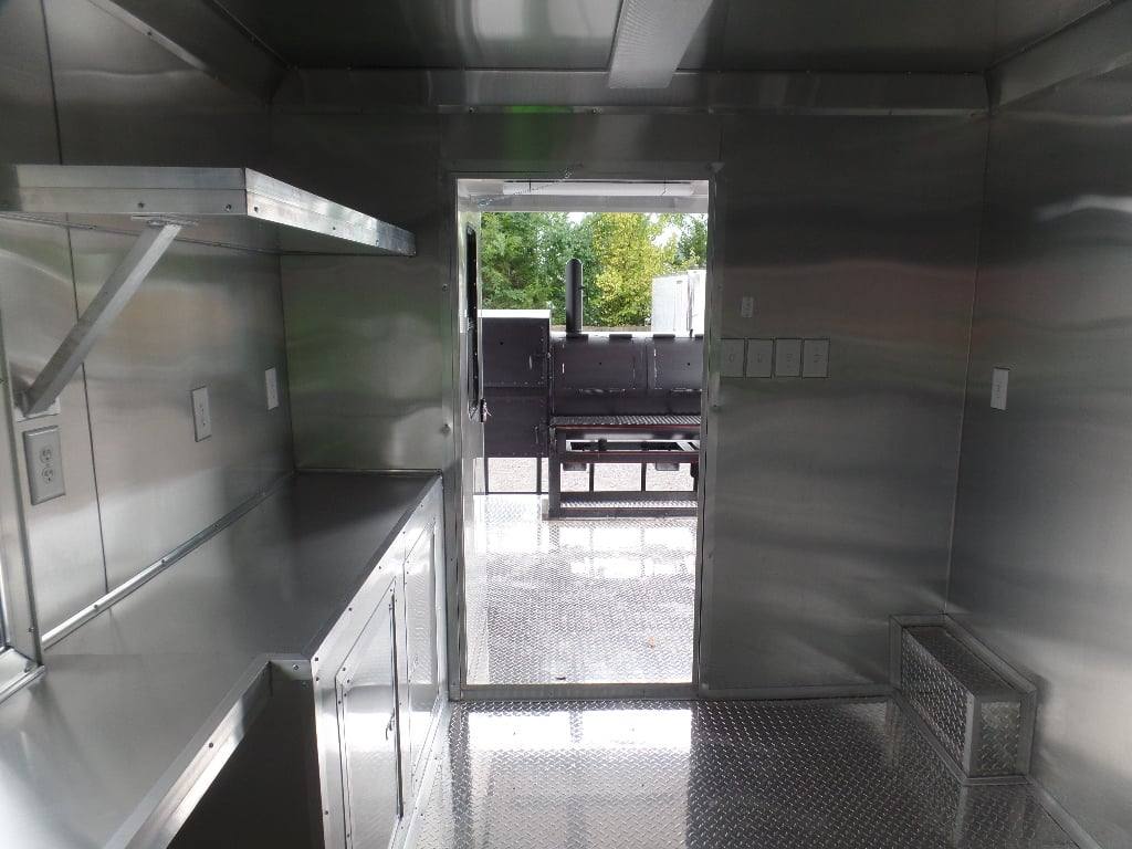 546-8.5-x-22-concession-bbq-food-trailer-black-with-appliances-19.jpg 8.5' x 22' Concession BBQ Food Trailer Black With Appliances