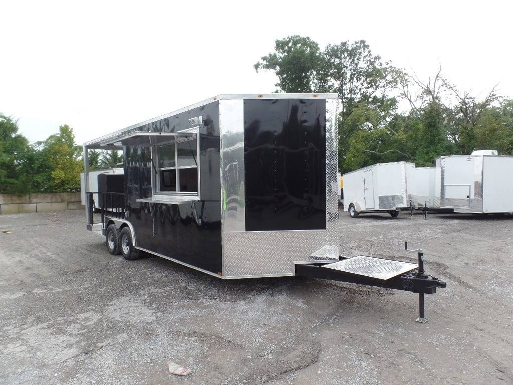 546-8.5-x-22-concession-bbq-food-trailer-black-with-appliances-21.jpg 8.5' x 22' Concession BBQ Food Trailer Black With Appliances