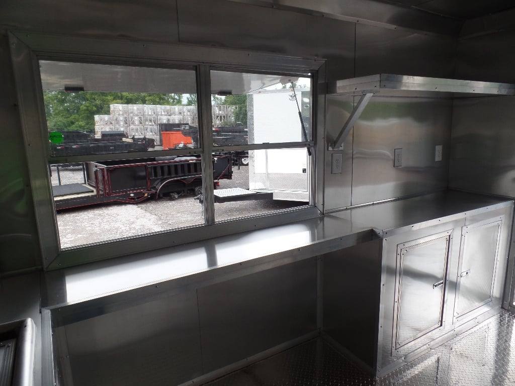 546-8.5-x-22-concession-bbq-food-trailer-black-with-appliances-23.jpg 8.5' x 22' Concession BBQ Food Trailer Black With Appliances