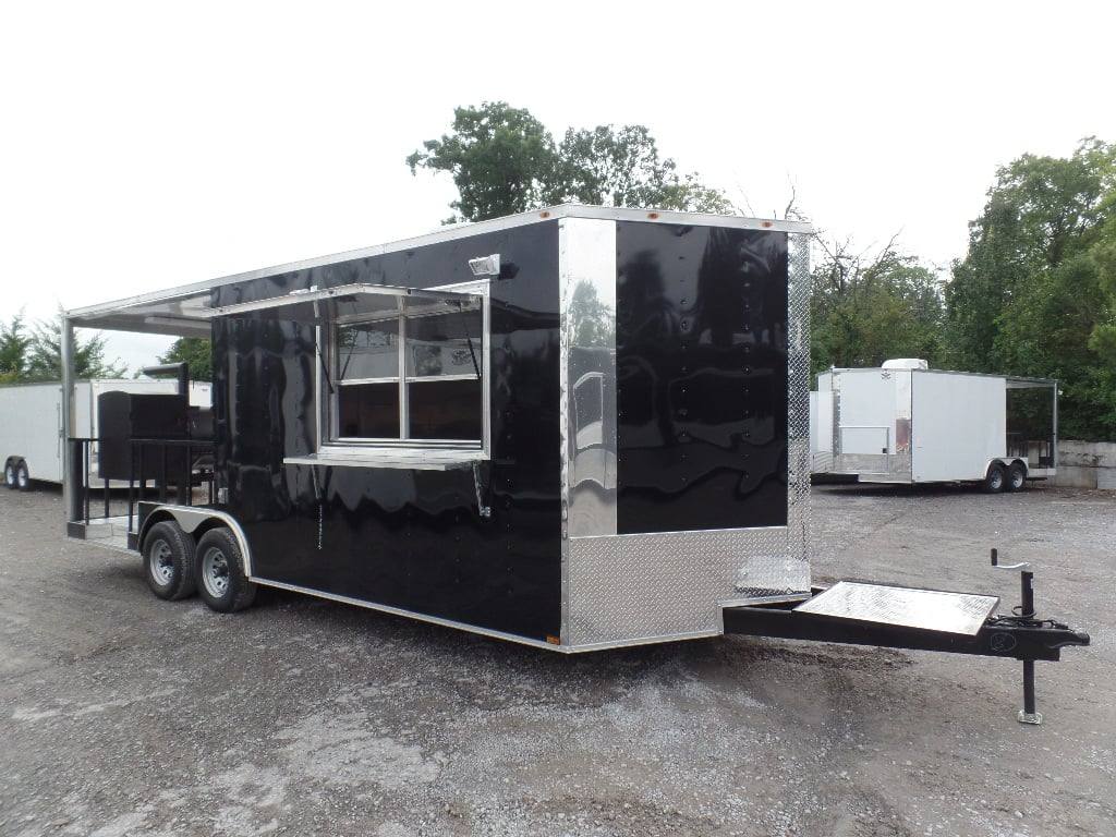 546-8.5-x-22-concession-bbq-food-trailer-black-with-appliances-25.jpg 8.5' x 22' Concession BBQ Food Trailer Black With Appliances