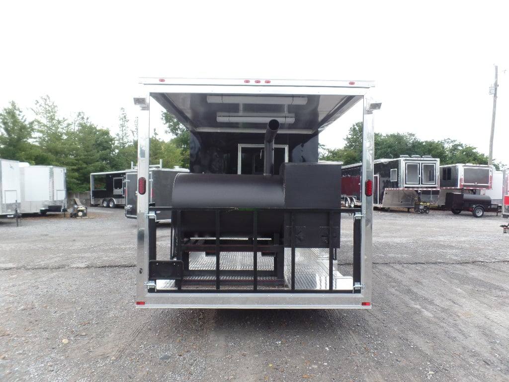 546-8.5-x-22-concession-bbq-food-trailer-black-with-appliances-3.jpg 8.5' x 22' Concession BBQ Food Trailer Black With Appliances