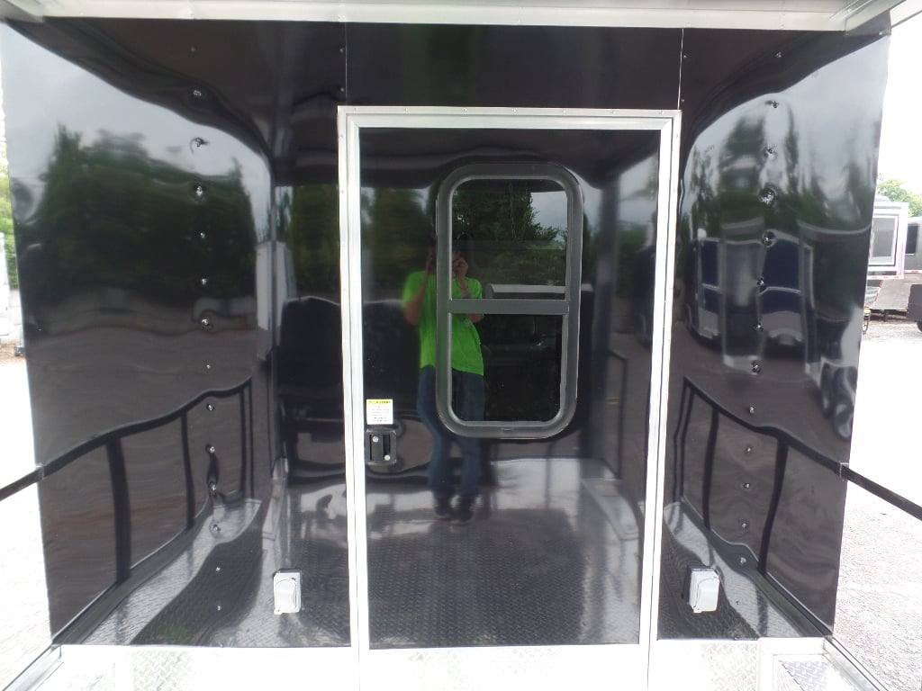 546-8.5-x-22-concession-bbq-food-trailer-black-with-appliances-4.jpg 8.5' x 22' Concession BBQ Food Trailer Black With Appliances