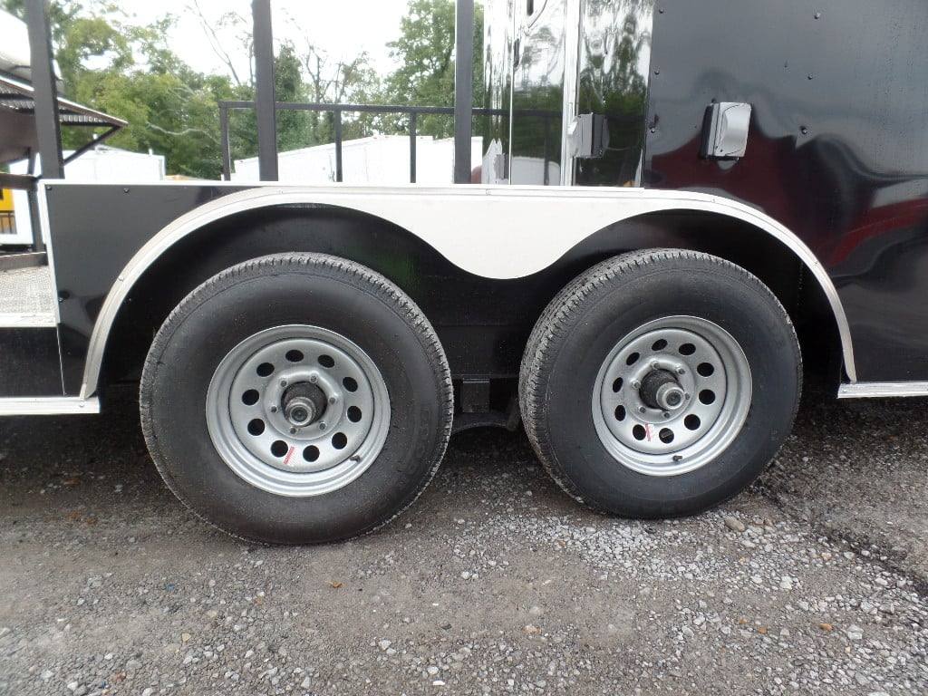 546-8.5-x-22-concession-bbq-food-trailer-black-with-appliances-5.jpg 8.5' x 22' Concession BBQ Food Trailer Black With Appliances