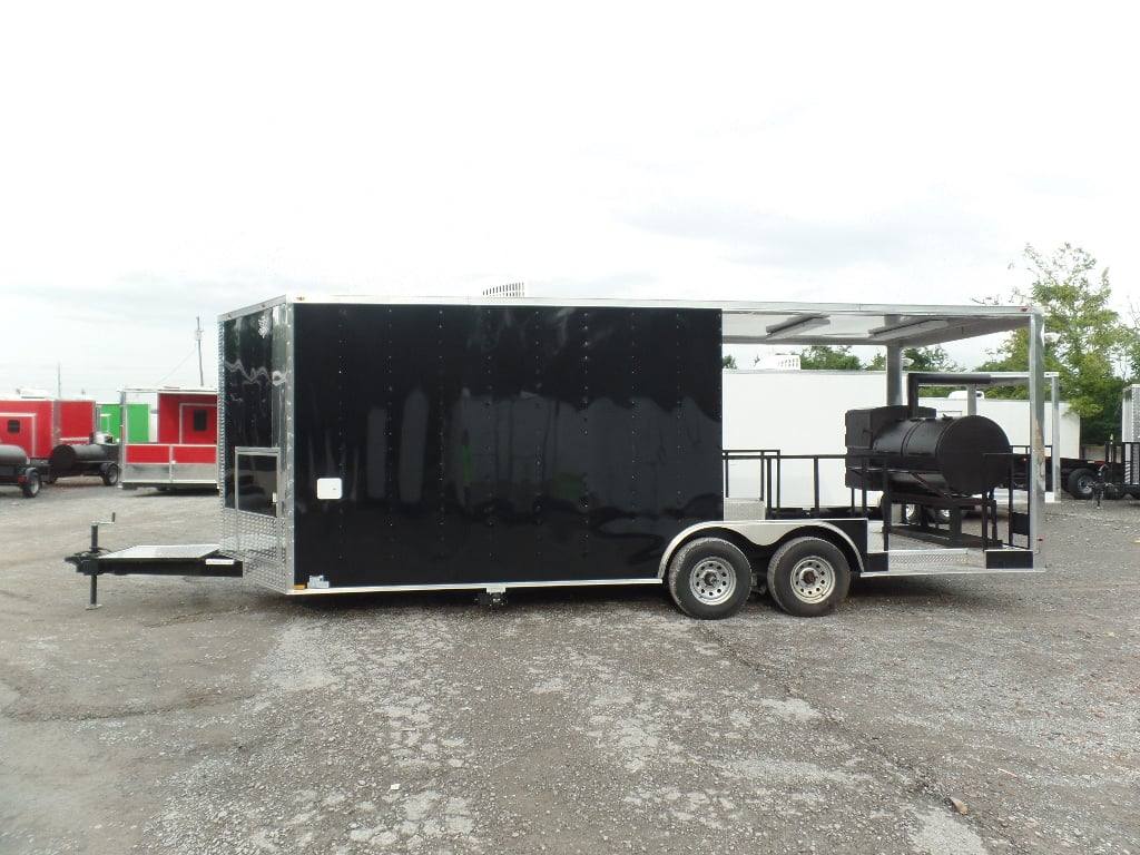 546-8.5-x-22-concession-bbq-food-trailer-black-with-appliances-9.jpg 8.5' x 22' Concession BBQ Food Trailer Black With Appliances