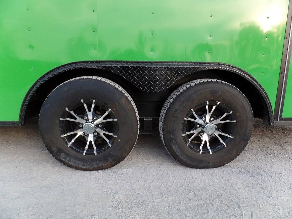 8.5' x 22' Concession BBQ Food Trailer Charcoal Grey/Green