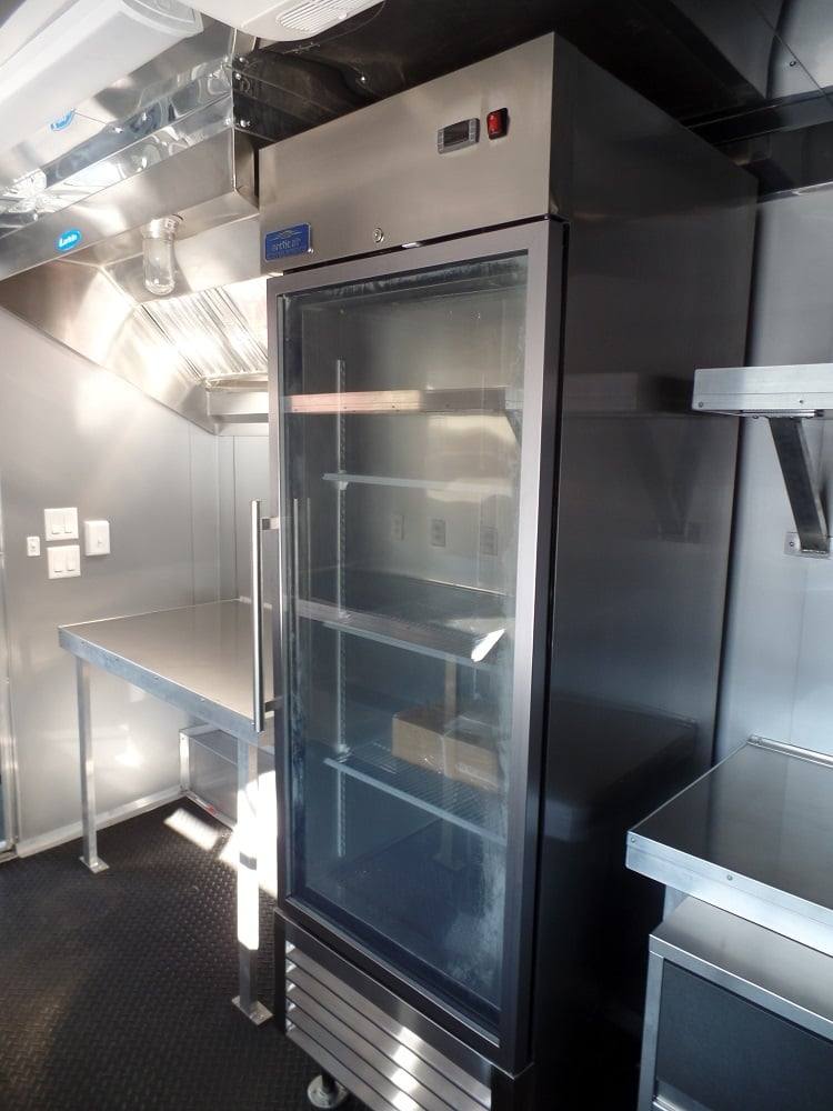8.5' x 22' Concession BBQ Food Trailer Grey/Green With Appliances