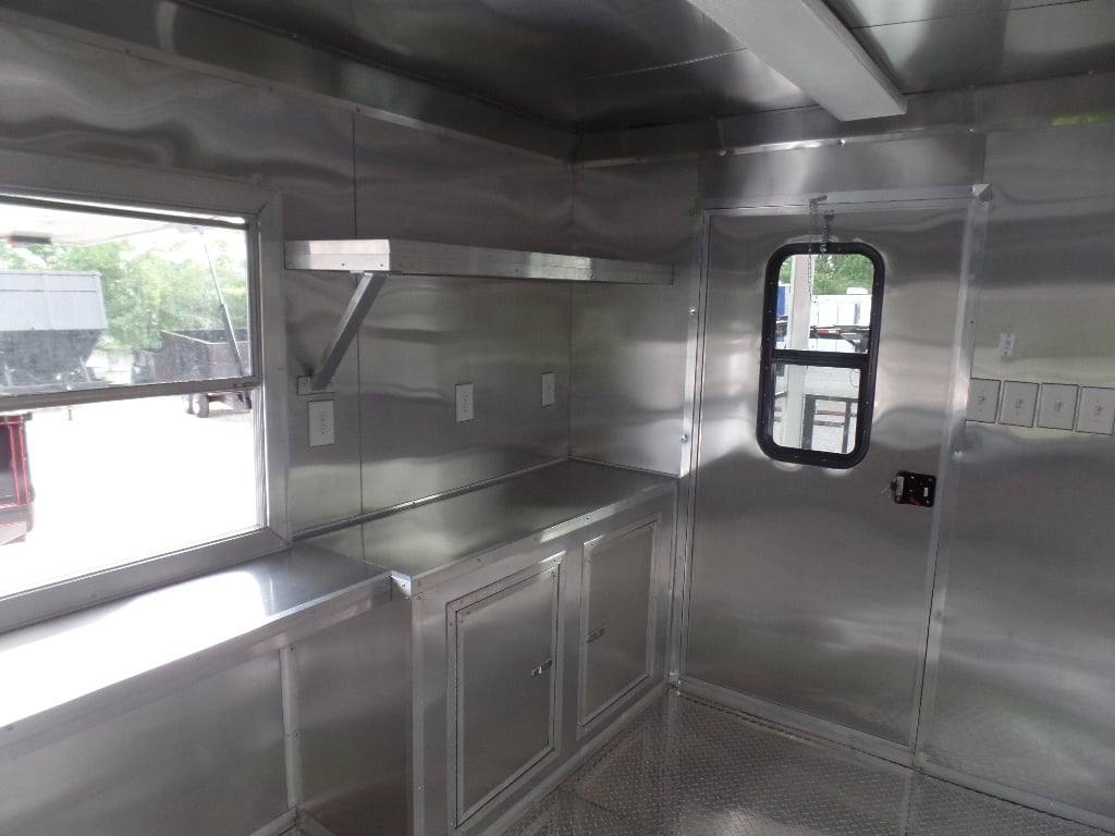550-8.5-x-22-concession-food-trailer-black-bbq-event-16.jpg 8.5' x 22' Concession Food Trailer Black BBQ Event