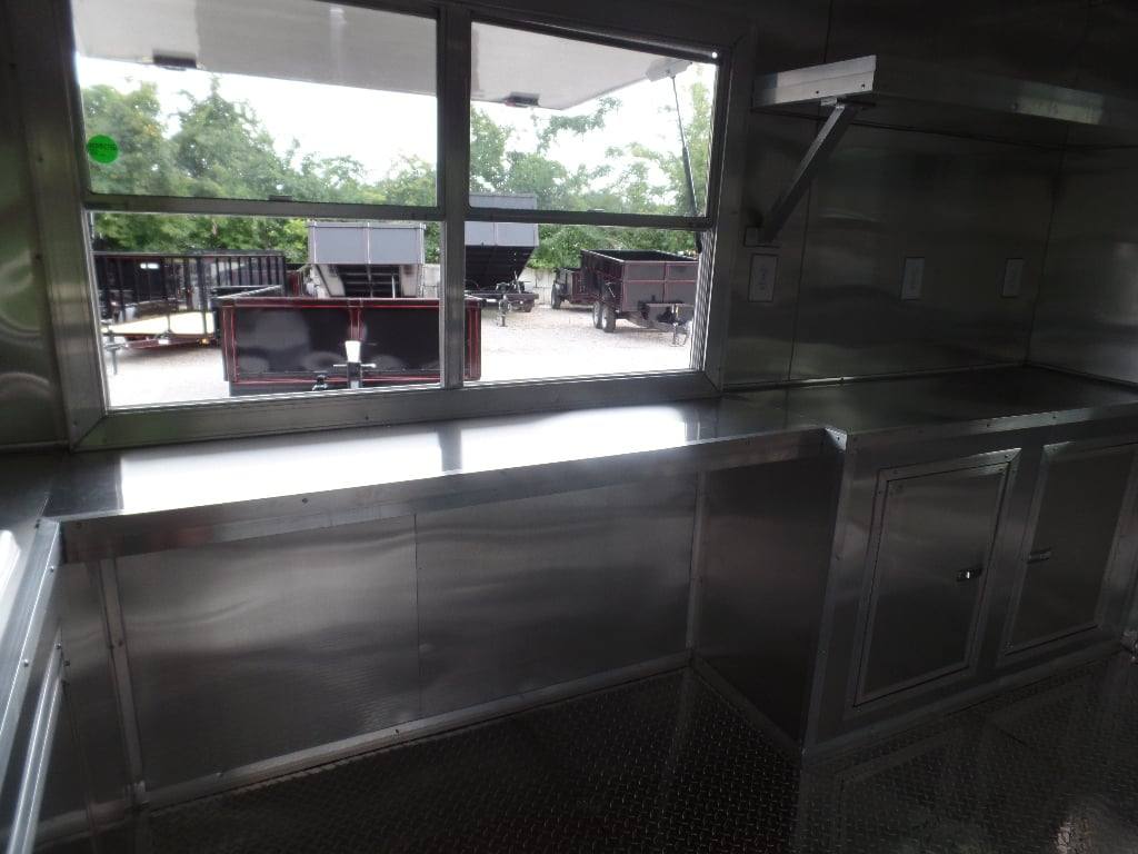 550-8.5-x-22-concession-food-trailer-black-bbq-event-20.jpg 8.5' x 22' Concession Food Trailer Black BBQ Event