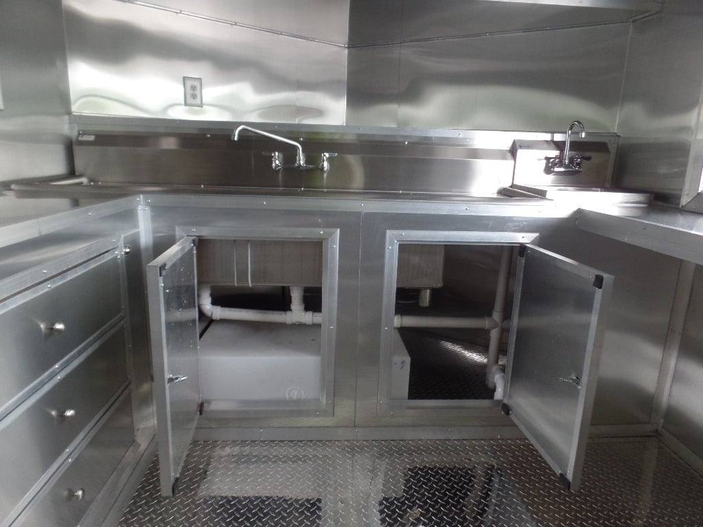 550-8.5-x-22-concession-food-trailer-black-bbq-event-23.jpg 8.5' x 22' Concession Food Trailer Black BBQ Event